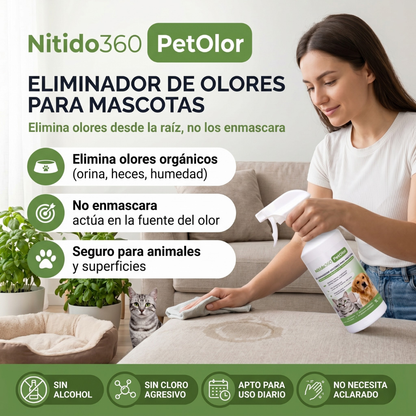 PetOlor - Elimina el olor a pis de perro y gato al instante